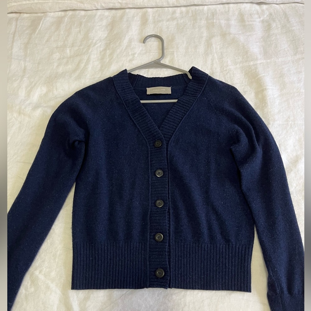 Everlane Navy Cardigan
